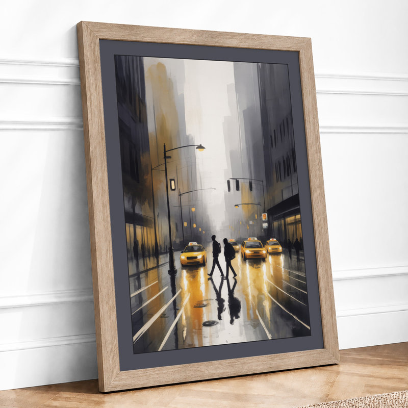 Solitary Street Modern - Print, A2 - 59.4 x 42.0 cm, Oak