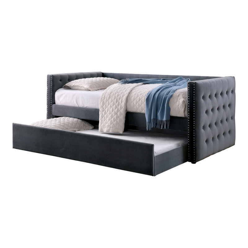 Lit de jour avec couchette Zalen, Gris