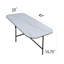 Table basse rectangulaire en carreaux de céramique blanche Trishana Dandrea