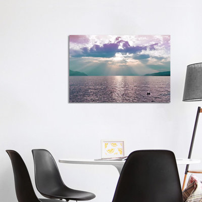 Kiss in the Lake 1 Piece Wrapped Canvas Wall Art