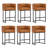 26" Upholstered Counter Stool with Metal Frame-123103712