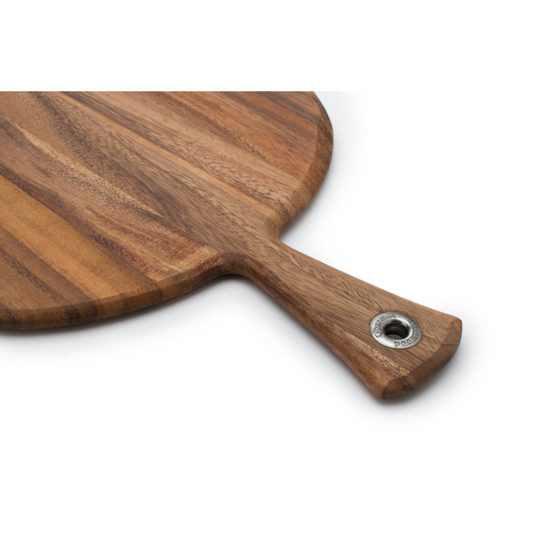 Medium Acacia Wood Round Paddle Board with Handle