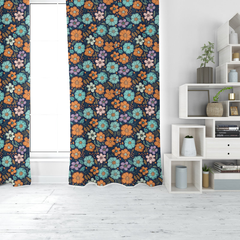 Paire de rideaux obscurcissant en polyester Dobbar, L 40 po x L 61 po