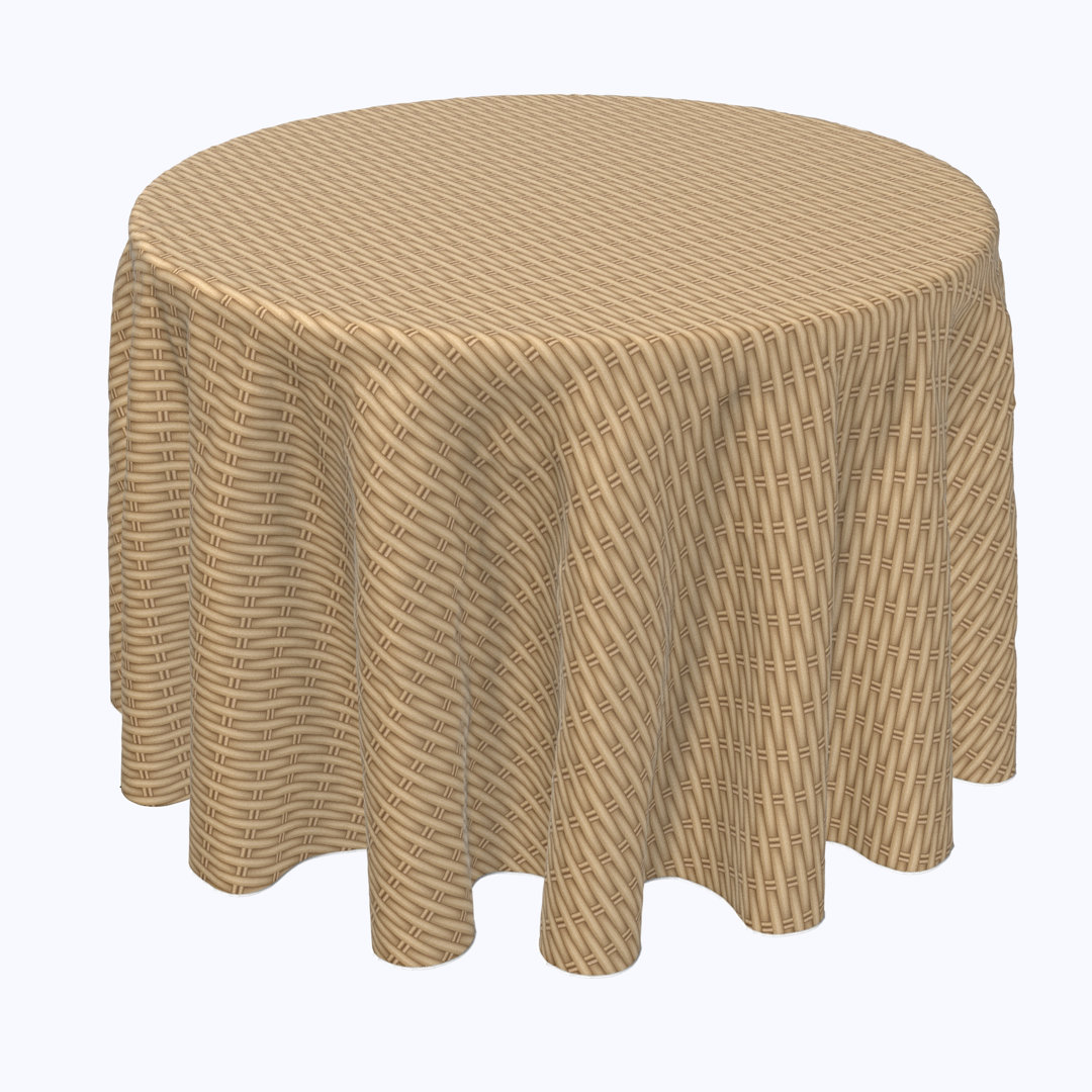 Vitagliano Geometric Round Tablecloth Bay Isle Home™ 