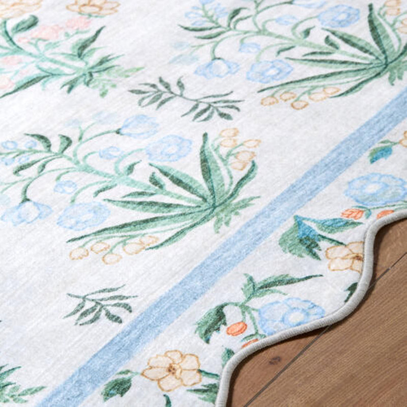 Tapis tissé à la machine Hakizimana, Rectangle 7 pi 6 po x 9 pi 5 po