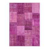 Geometric Area Rug in Pink