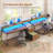 Hansbury Metal Base Computer Desk with Power Outlet-824404305