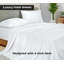 Ensemble de 2 ensembles de literie Royale Linens | Feuilles supérieures | Microfibre douce | Résistant aux taches | pour table de massage dortoir hôpital | Vendu séparément-114493005-114493001