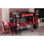Twin Size Bunk Bed With Two Built-In Gaming Desks, Usb Desktop Ports & Pegboard Organizer-1783103606-1783103605