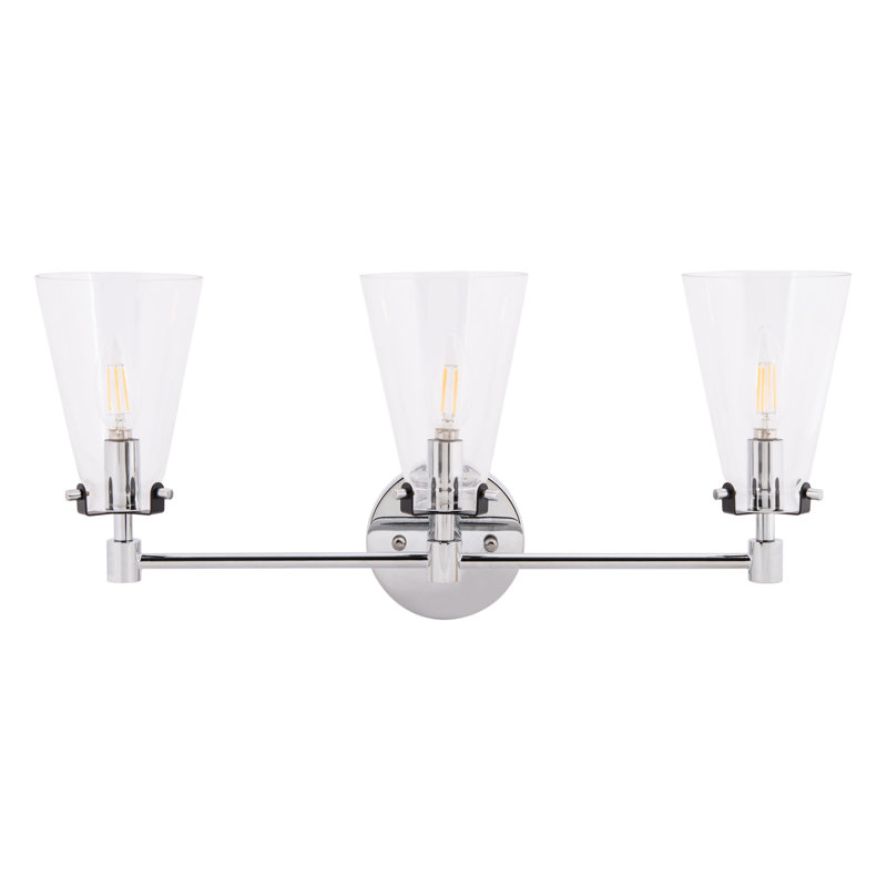 Éclairage pour salle de bain 3 lumières Andersonville, Chrome