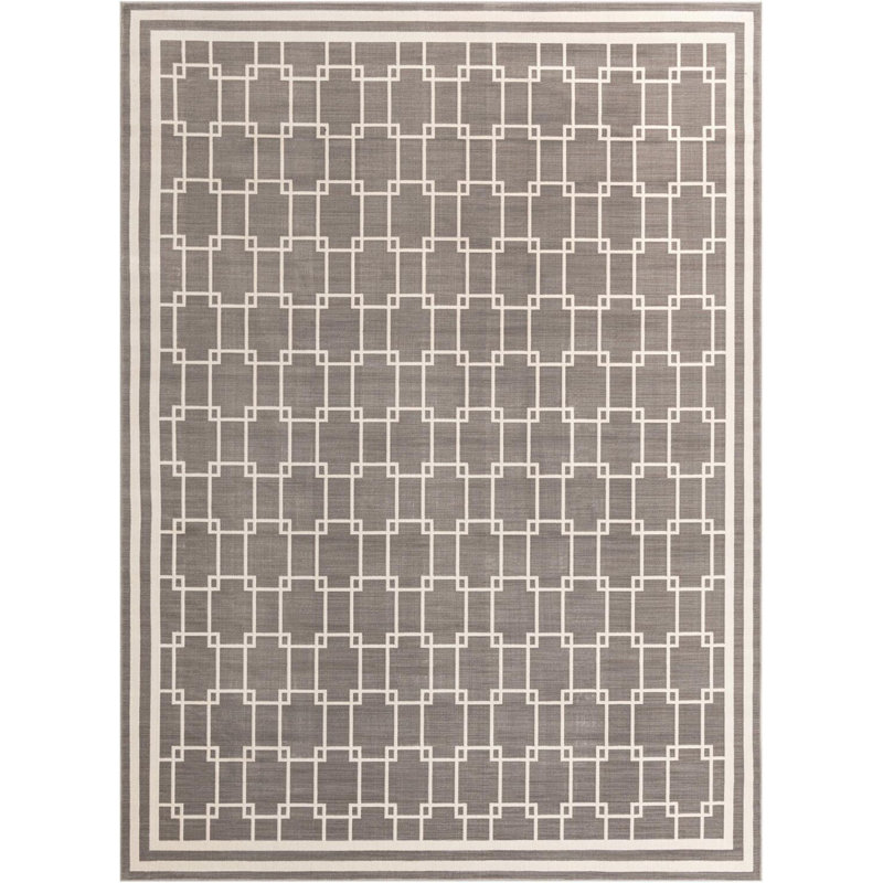 Tapis contemporain gris Ogorman, Rectangle 9 pi x 12 pi