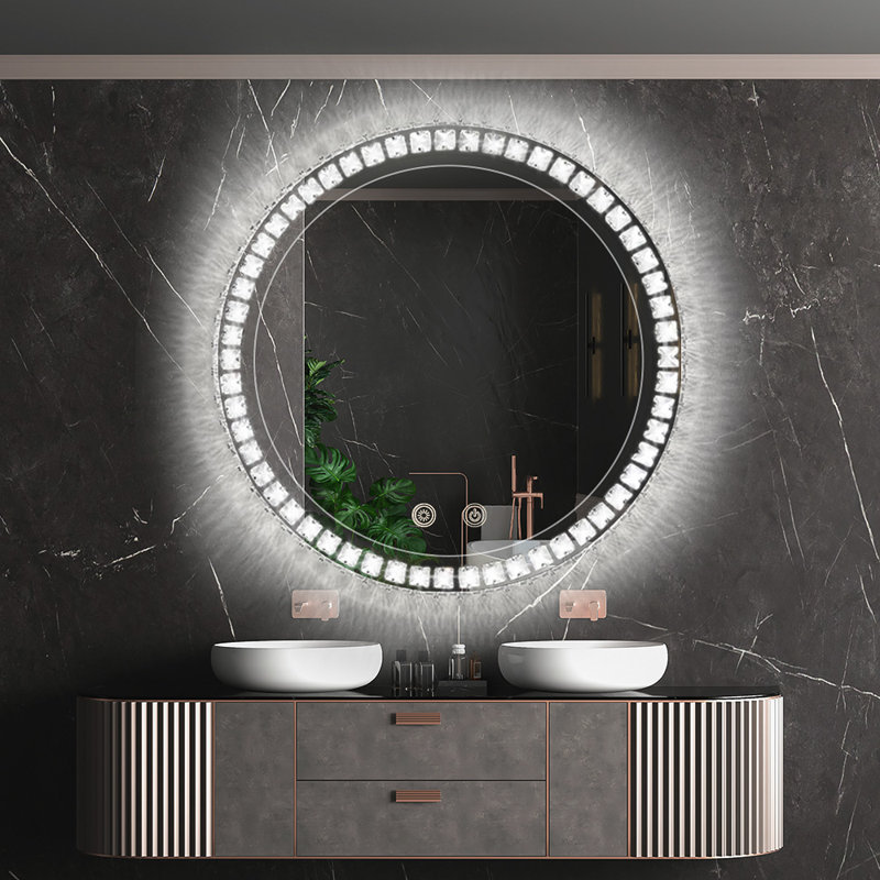 Miroir de salle de bain Hetem, 32 po x 32 po