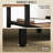 HOMCOM 67" Computer Desk with Monitor Stand, 4-Tier Reversible Home Office Desk with Printer Shelf or CPU Stand, Industrial Writing Desk, Brown