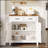 Modern Farmhouse Kitchen Storage Cabinet with 2 Drawers and 2 Doors, Organized and Stylish Home Decor-851120445