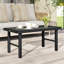 Outsunny Metal Garden Coffee Table 100 x 52 x 46cm Dark Grey