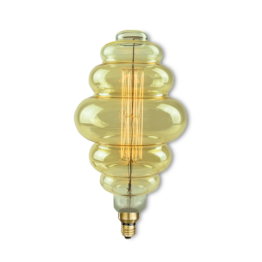 Guarino 60W Amber E26/Medium (Standard) Incandescent Antique Filament Light Bulb Wrought Studio™