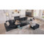 Canapé modulaire de 132 po avec repose-pieds-901688372