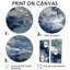 «Blue White Sturdy Guardians Accents With Grey», reproduction d'art sur toile abstraite bleue, 2 pièces-1481872910-1481872897-1481872907