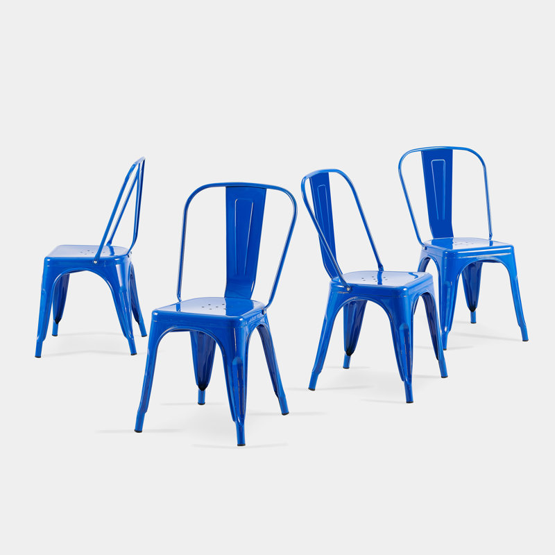 Chaises de bar Modern Modern, H 33 po x l 17 po x P 17,50 po, Noir antique