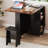 Chelia 5 Pieces Folding Extendable Dining Table Set with Drop Leaf, Storage Sehlf & Wheels-741115011