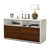 High gloss white/Walnut