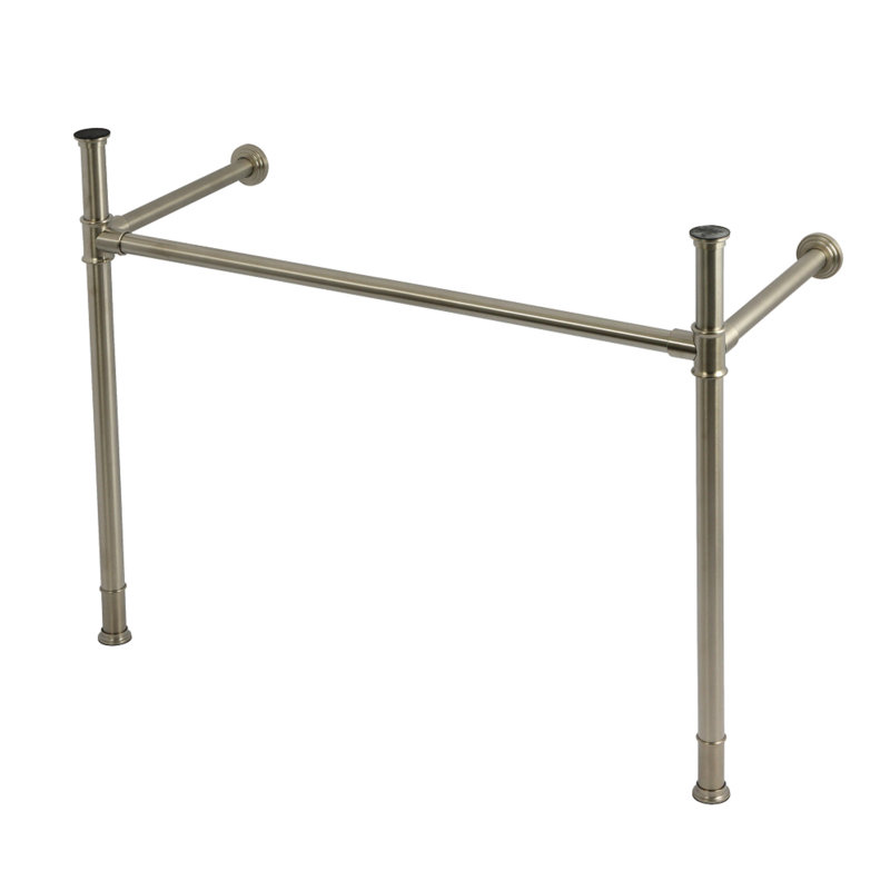 Kingston Brass Fauceture Stainless Steel Console Sink Legs, Brushed Nickel