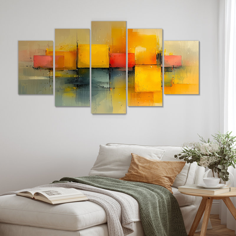 «Geometric Pulse Optic Ar V» - Art mural Pulse - Art moderne sur toile, diamant