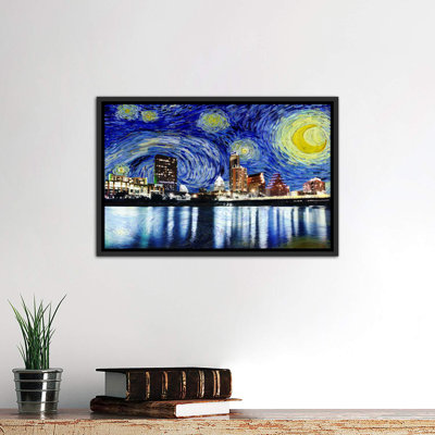 " Austin, Texas Starry Night Skyline "