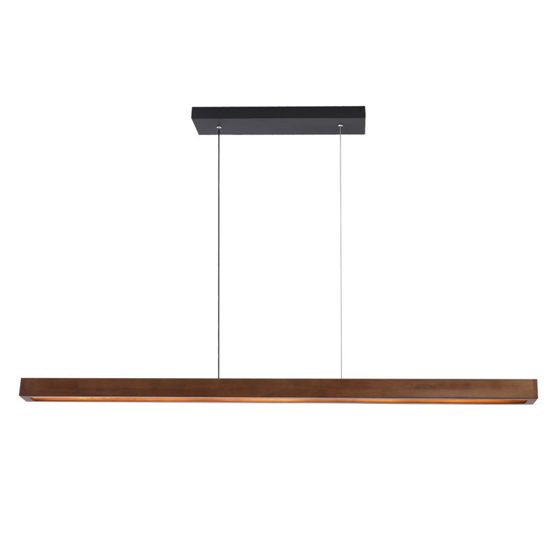 1 Walnut LED Pendant