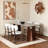 Retro simple style rectangular dining table-111096181