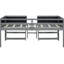 Lit mezzanine simple simple avec tablettes de rangement mobiles et tableau noir - gris nuance gris 2 et satisfaction