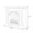 Beige Solid Wood Electric Fireplace-2073914524