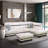 Rilan 103.5'' Faux Leather Sofa & Chaise-240499496-240499498