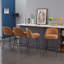 Nat Modern Fabric Upholstered Bar Stools with Spring and Footrest-1187533964