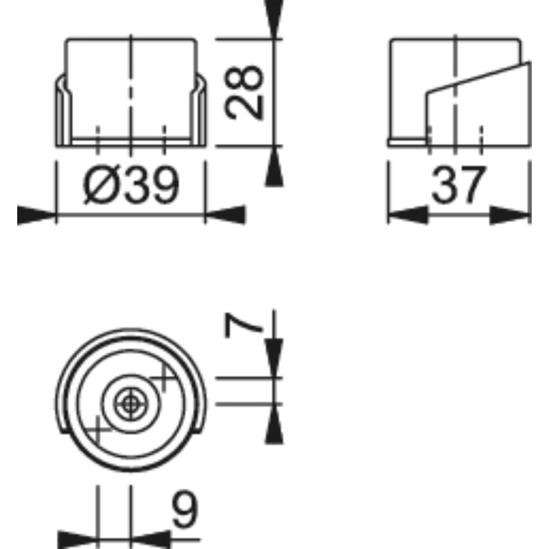 Amariss 25Mm Shielded Door Stop