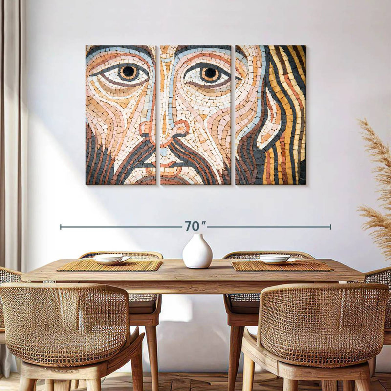 Leisha, Jésus-Christ, mosaïque, H 36 po x l 57 po