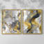 ABSTRACT Series cmxxxiv - reproduction encadrée de qualité supérieure - prête à être accrochée - aucun clou requis - aucun clou requis-1098700139-1098700138