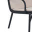 Causeuse d'extérieur en PP, structure noire avec coussin beige-260535100-260535101