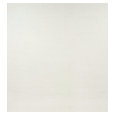 Textural Hand Knotted Wool Area Rug in White