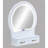 3-Piece Vanity Set with LED Mirror, Gold Handles & Stool (White)