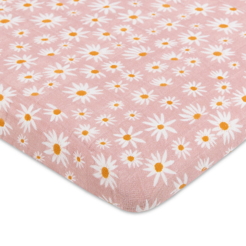 Daisy Muslin All-Stages Bassinet Sheet