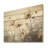 Jade Flowers Field Enchantment - Flower Wood Wall Art On Natural Pine Wood-56685064