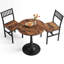 3-Piece Round Dining Table Set, Industrial Style Small Kitchen Table And Chairs For 2-1877030068