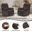 Chaise berçante compacte pivotante avec inclinable multi-positions