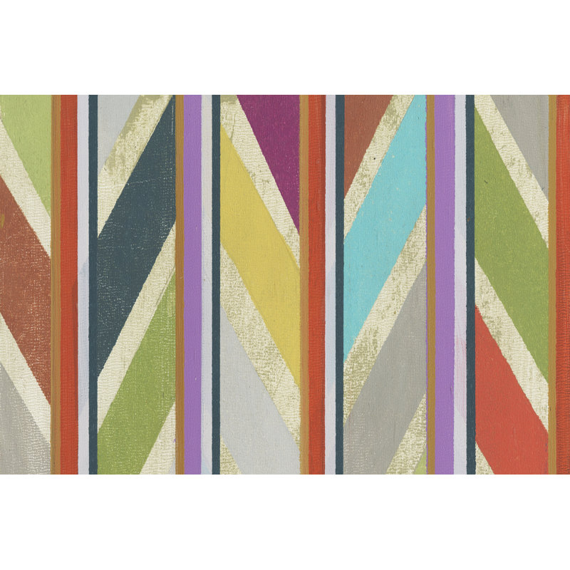 Nouveau Floral Design II 1 Piece Wrapped Canvas Painting, 51cm H x 76cm W