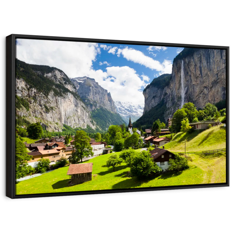 Nature "Impression sur toile Scenic Lauterbrunnen", H 13 po x l 19 po