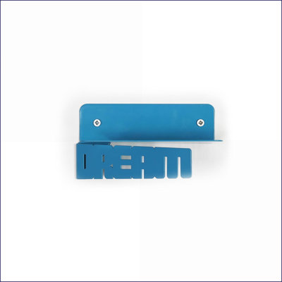 Wall Shelves 3-Piece Modern Metal | Navy Blue Wall Mounted Open Storage