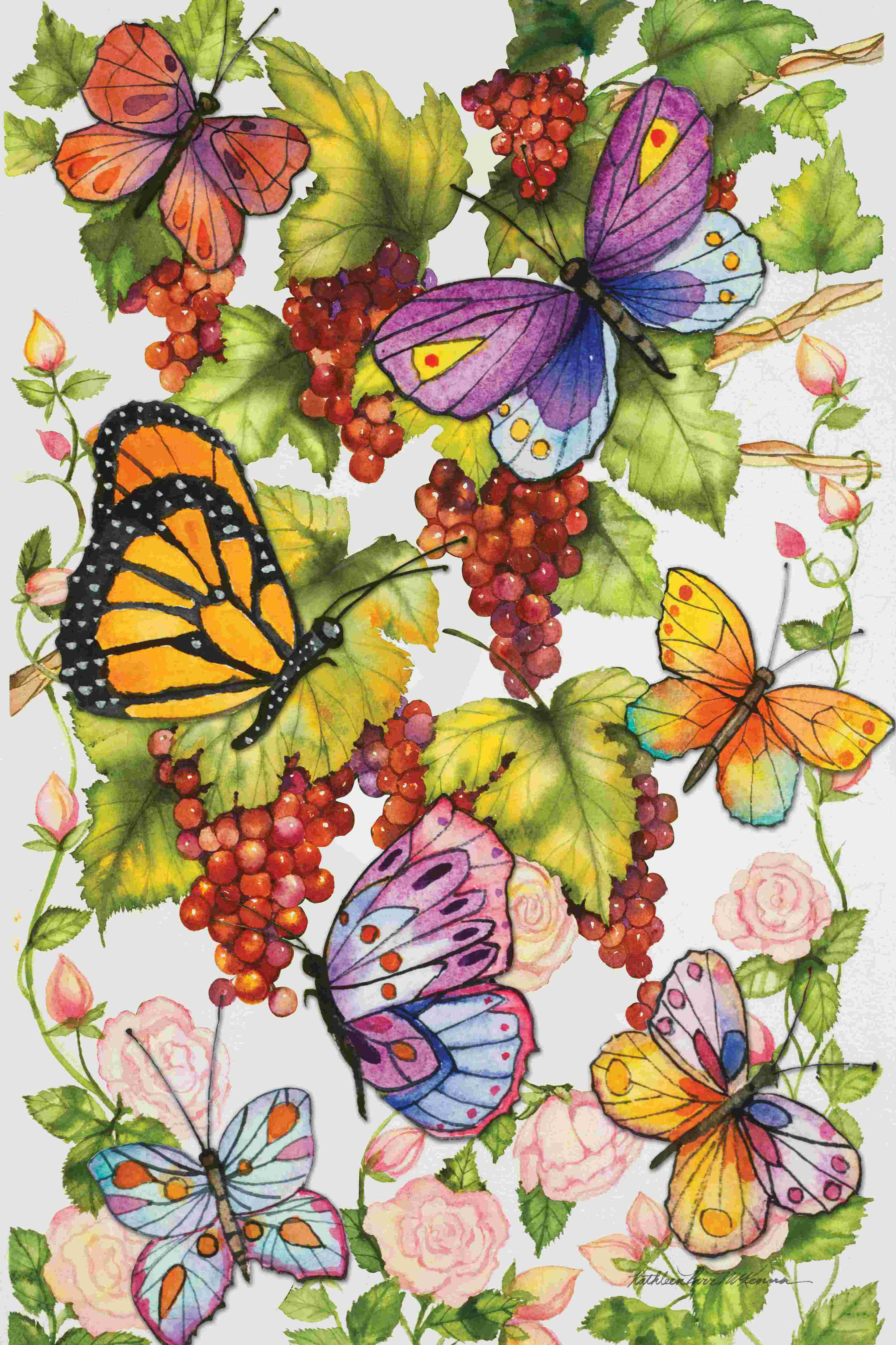 August Grove «Vineyard Fruit» par Kathleen Parr McKenna - reproduction ...