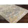 Nouveau Floral Hand Hooked Wool Cream/Medium Gray Area Rug