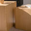 Ensemble de 2 tables basses en MDF imitation bois imitation grain de bois-1272868953